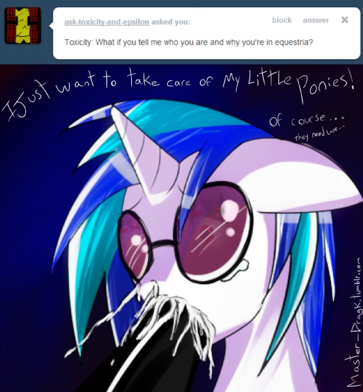 vinyl scratch (friendship is magic and etc) created by dragk