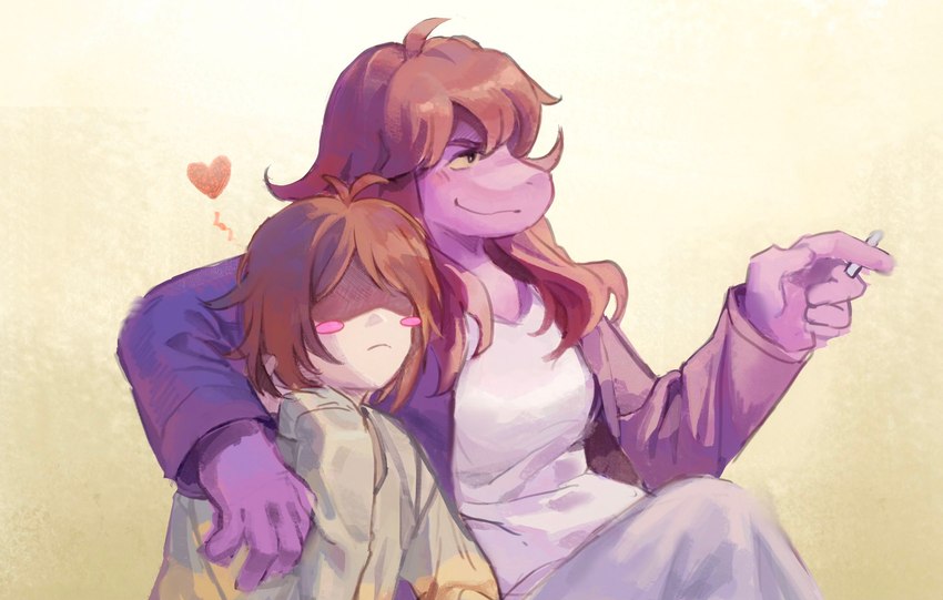 kris and susie (undertale (series) and etc) created by dule0000