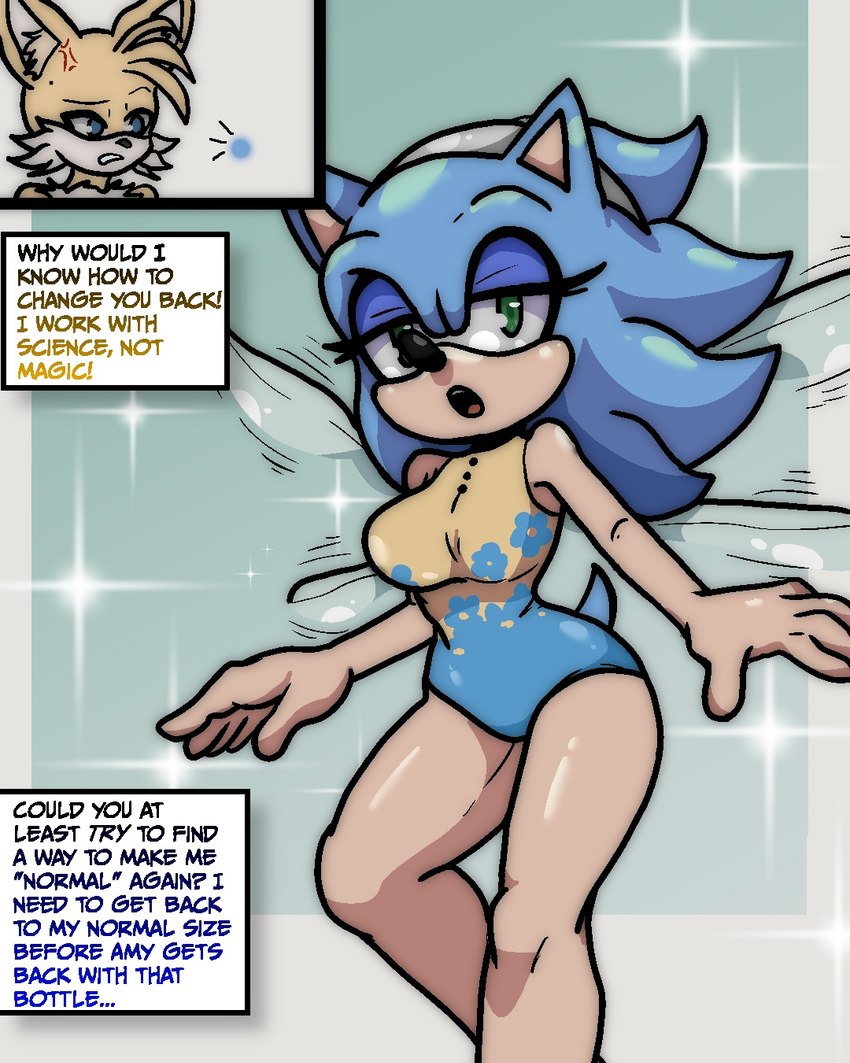 gallica, miles prower, and sonic the hedgehog (sonic the hedgehog (series) and etc) created by broth nsfw