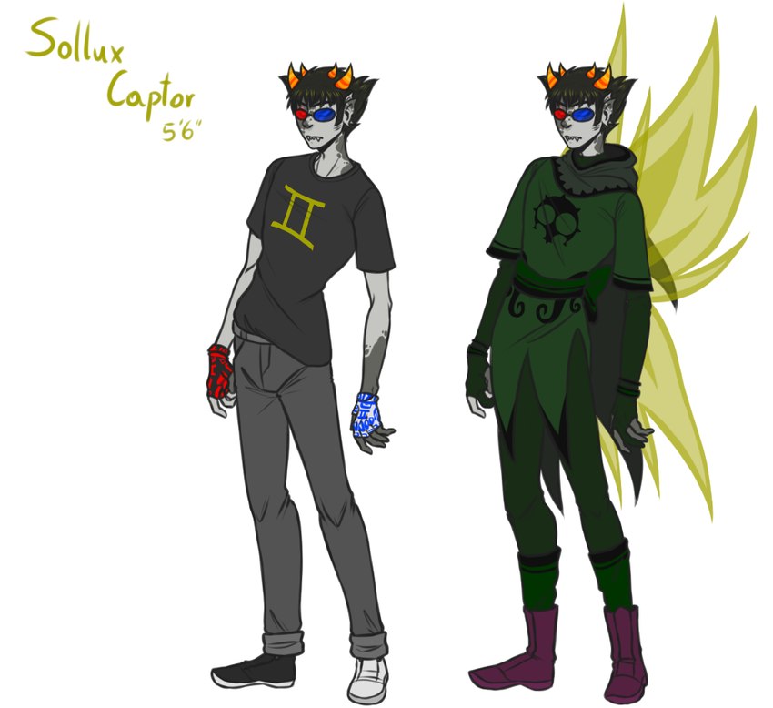 sollux captor (ms paint adventures and etc) created by striding feather