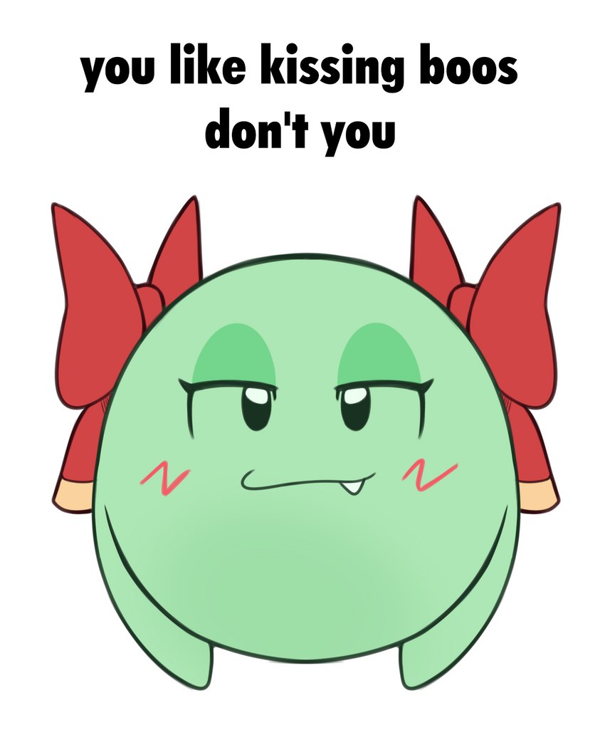 lady bow (boy kisser (meme) and etc) created by porldraws