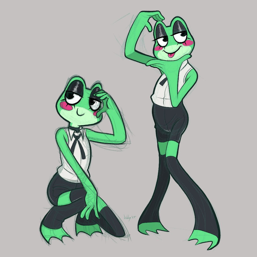 reze and ribbit (the amazing digital circus and etc) created by jobbythehong