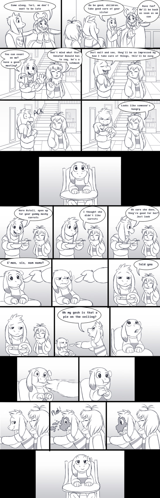 astell, frisk, asgore dreemurr, asriel dreemurr, fan character, and etc (undertale (series) and etc) created by tc-96