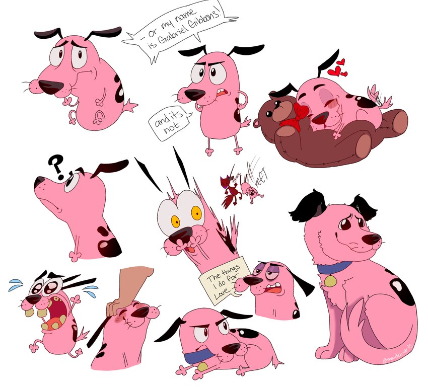 courage the cowardly dog and katz (courage the cowardly dog and etc) created by maiden arts