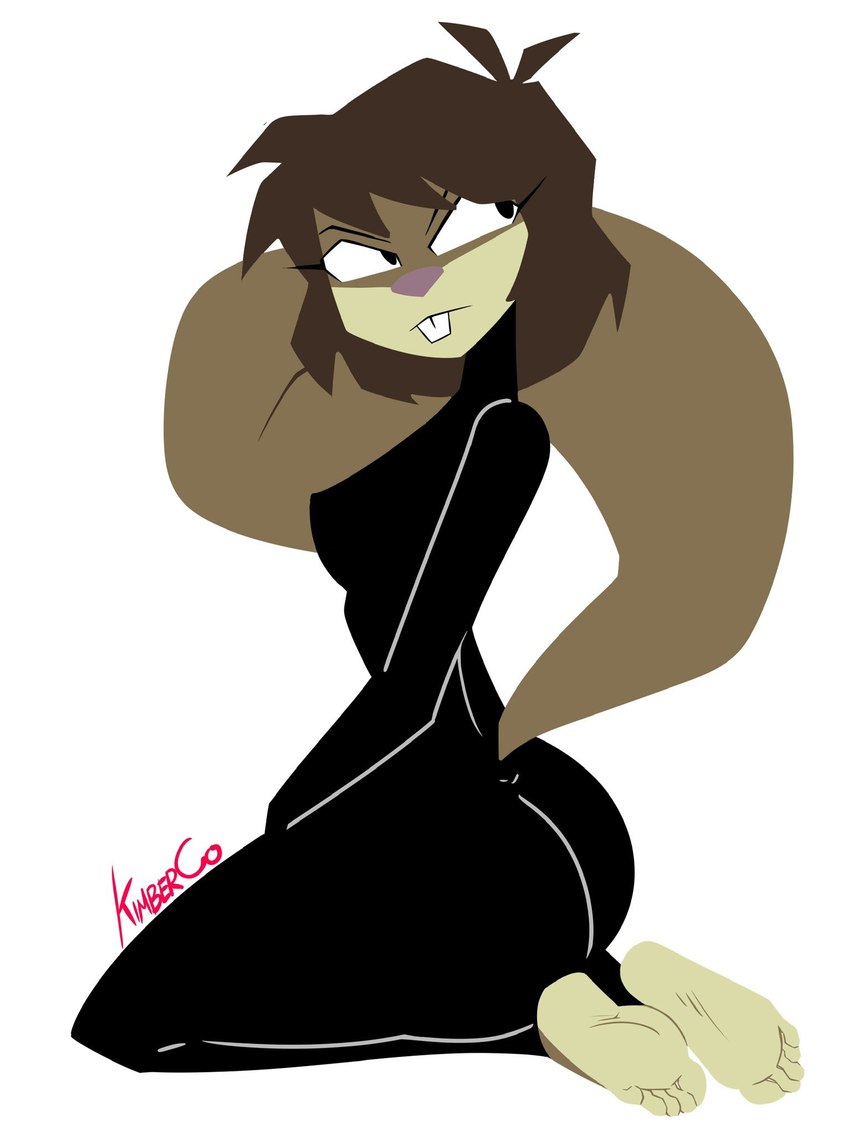 ashi and sandy cheeks (spongebob squarepants and etc) created by kimberco