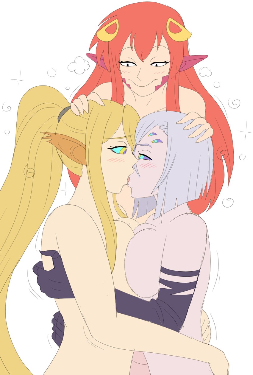 centorea shianus, miia, and rachnera arachnera (european mythology and etc) created by plsgts