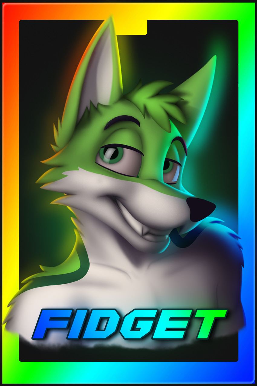 fidget the fox created by blakefox