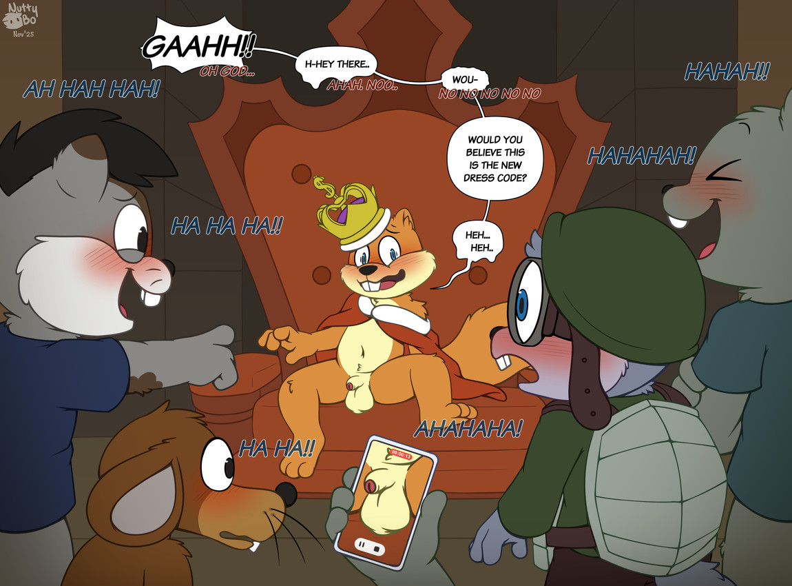 conker and rodent (conker's bad fur day and etc) created by nutty bo