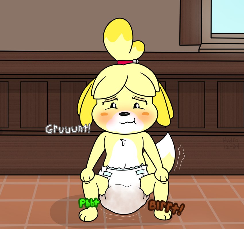 isabelle (animal crossing and etc) created by hydroftt