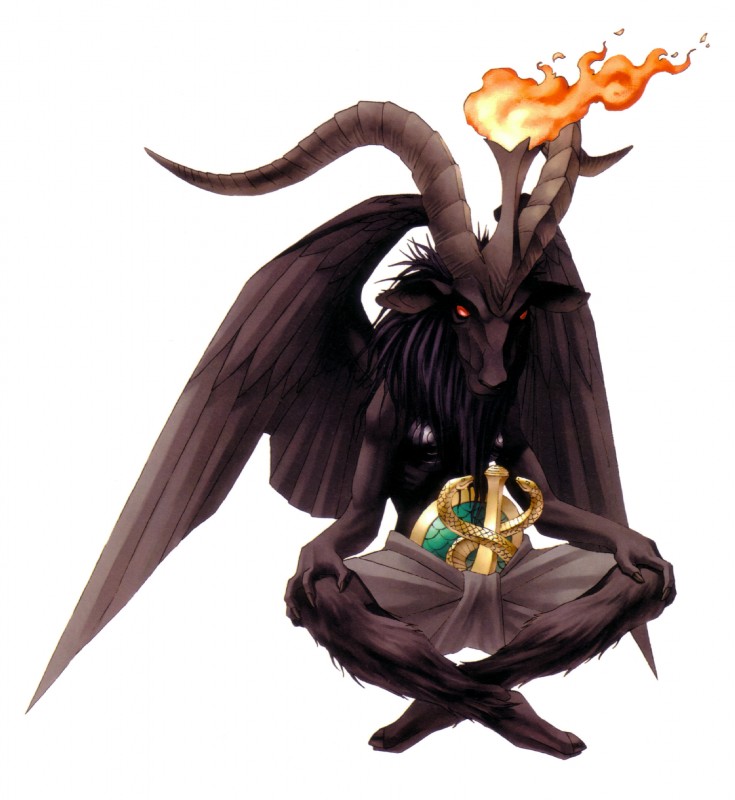 baphomet (megami tensei and etc) created by kazuma kaneko