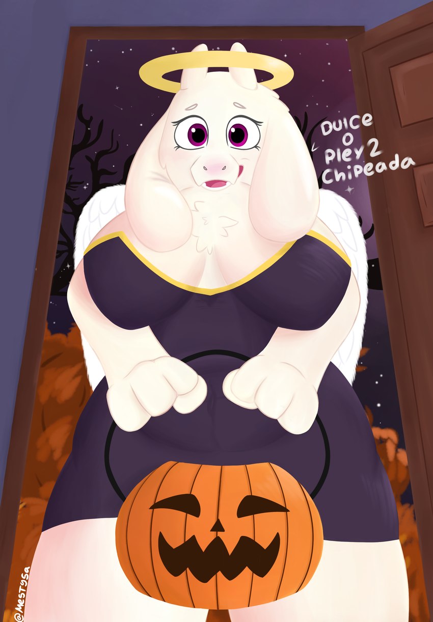 toriel (undertale (series) and etc) created by mestysa