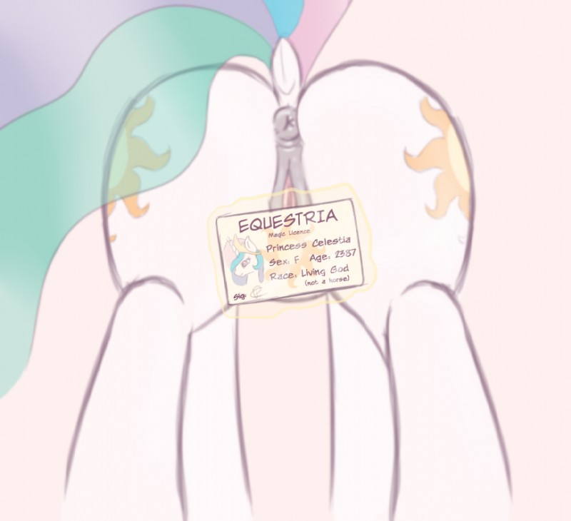 princess celestia (friendship is magic and etc) created by ratofdrawn