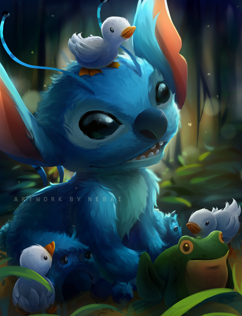 stitch (lilo and stitch and etc) created by nebai