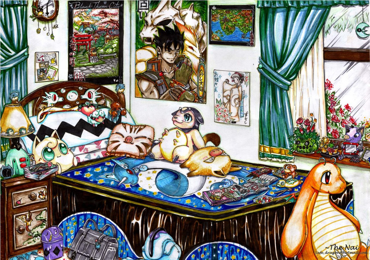 brock, erika, and pokemon trainer (nintendo and etc) created by nai-chan