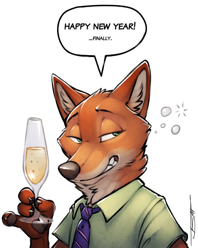 nick wilde (new year and etc) created by tsaiwolf