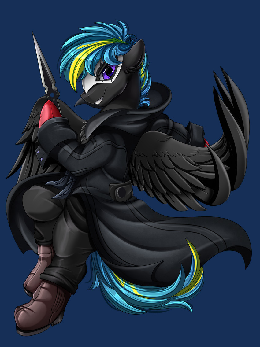 fan character and ren amamiya (persona (series) and etc) created by pridark