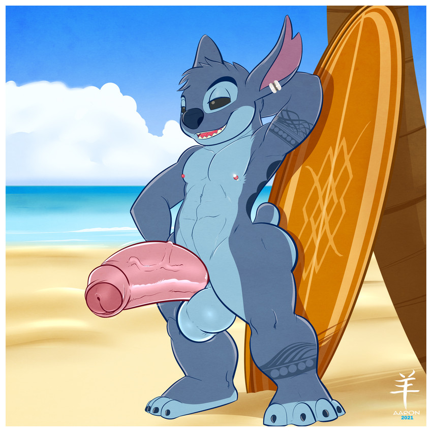 himbo stitch and stitch (lilo and stitch and etc) created by aaron (artist)