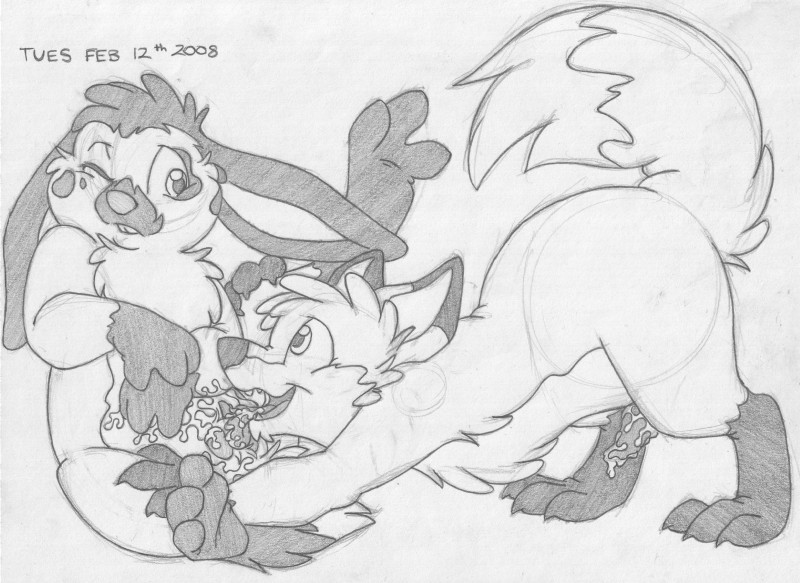 caribbean fox and spotted bunny created by mizzyam