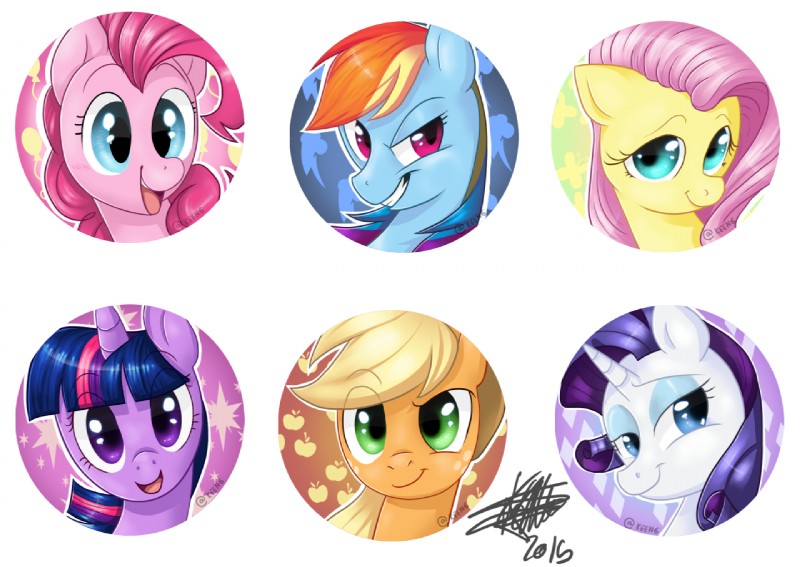 twilight sparkle, rainbow dash, fluttershy, pinkie pie, applejack, and etc (friendship is magic and etc) created by hoof34