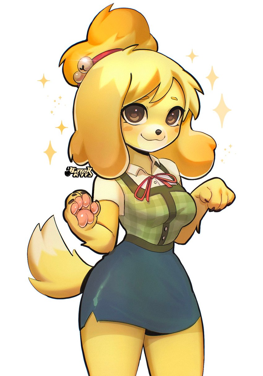 isabelle (animal crossing and etc) created by bitterk4t