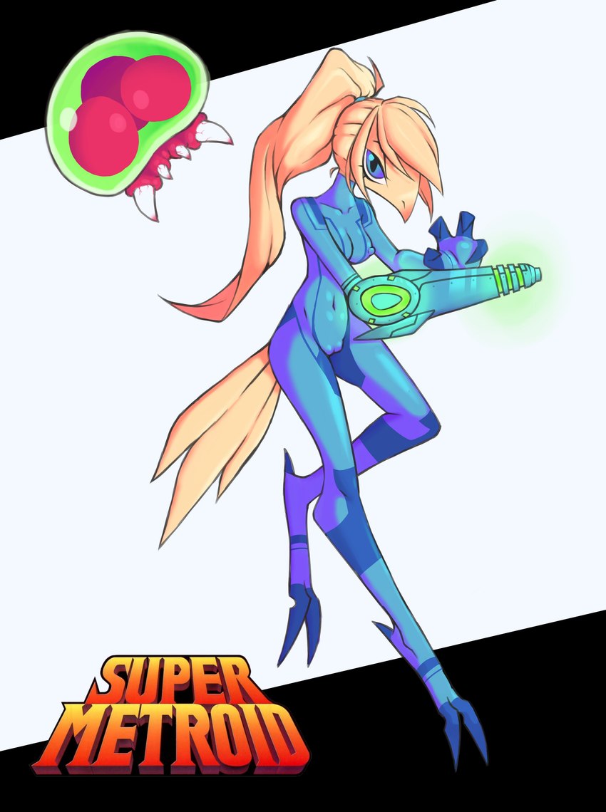 samus aran (super metroid and etc) created by ponporio (artist)