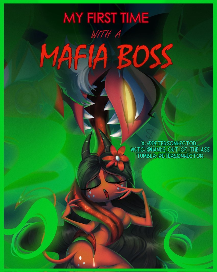 crimson and moxxie's mother (helluva boss) created by petersonhector