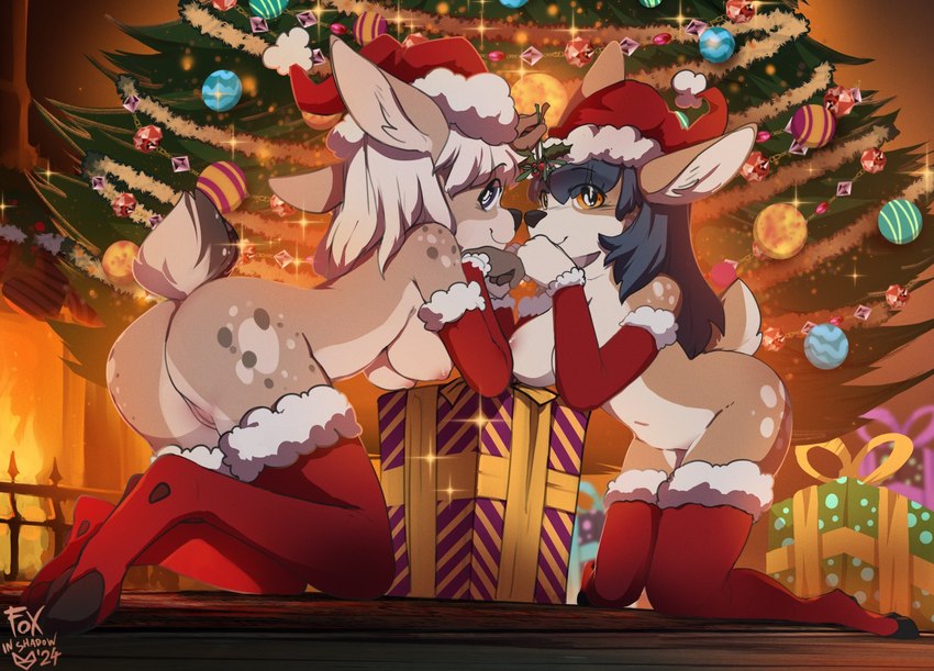 adaline and aldea (christmas) created by foxinshadow