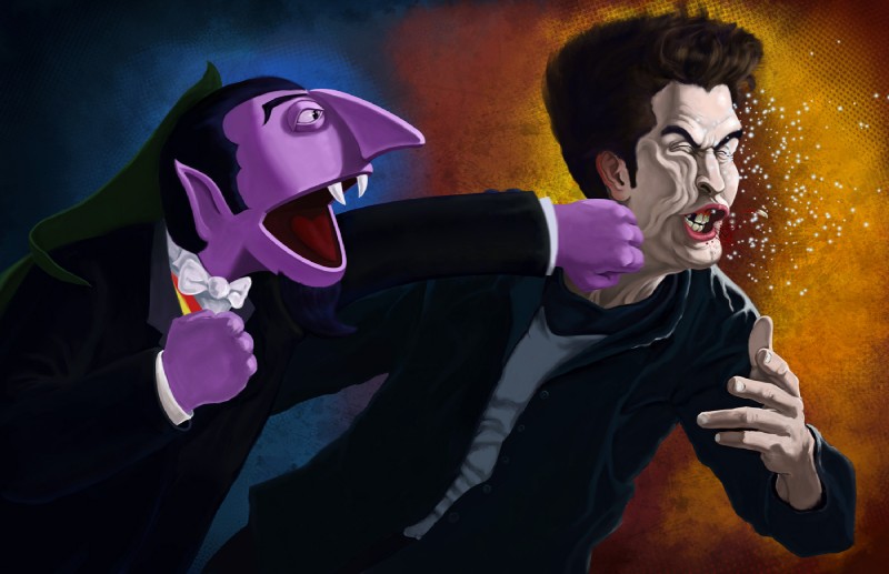 count von count and edward cullen (twilight (series) and etc) created by poopbear