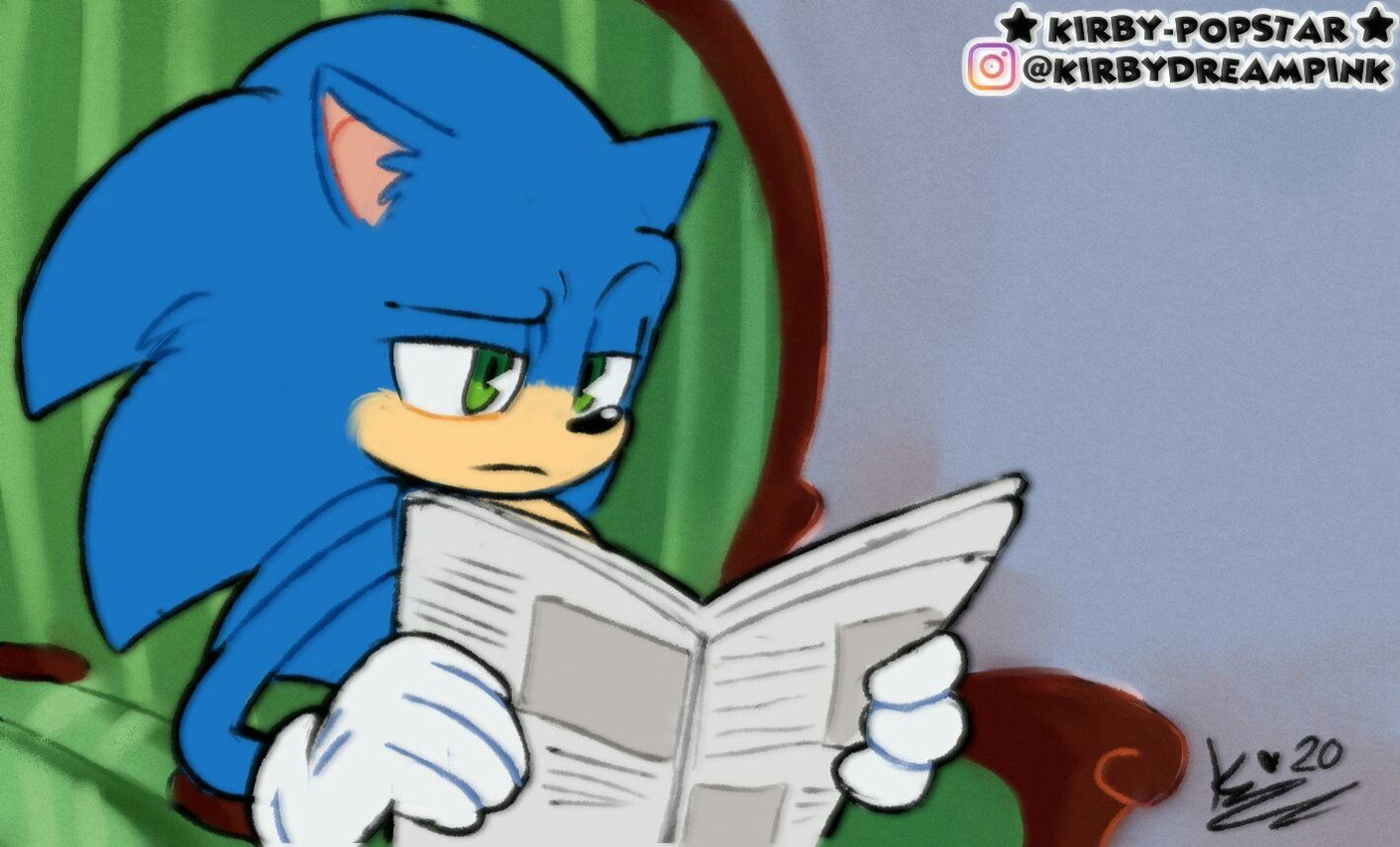 sonic the hedgehog (sonic the hedgehog (series) and etc) created by kirby-popstar