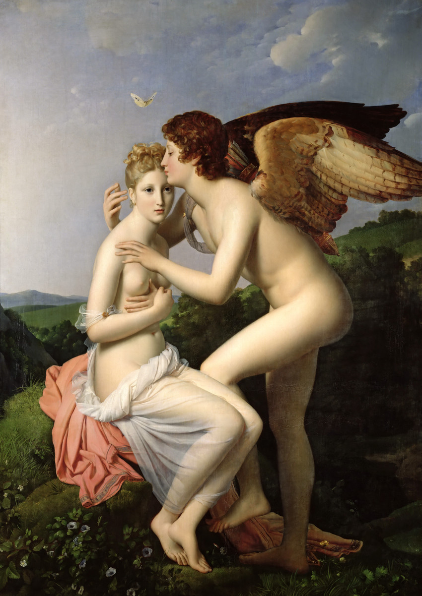 cupid and psyche (public domain) created by francois gerard