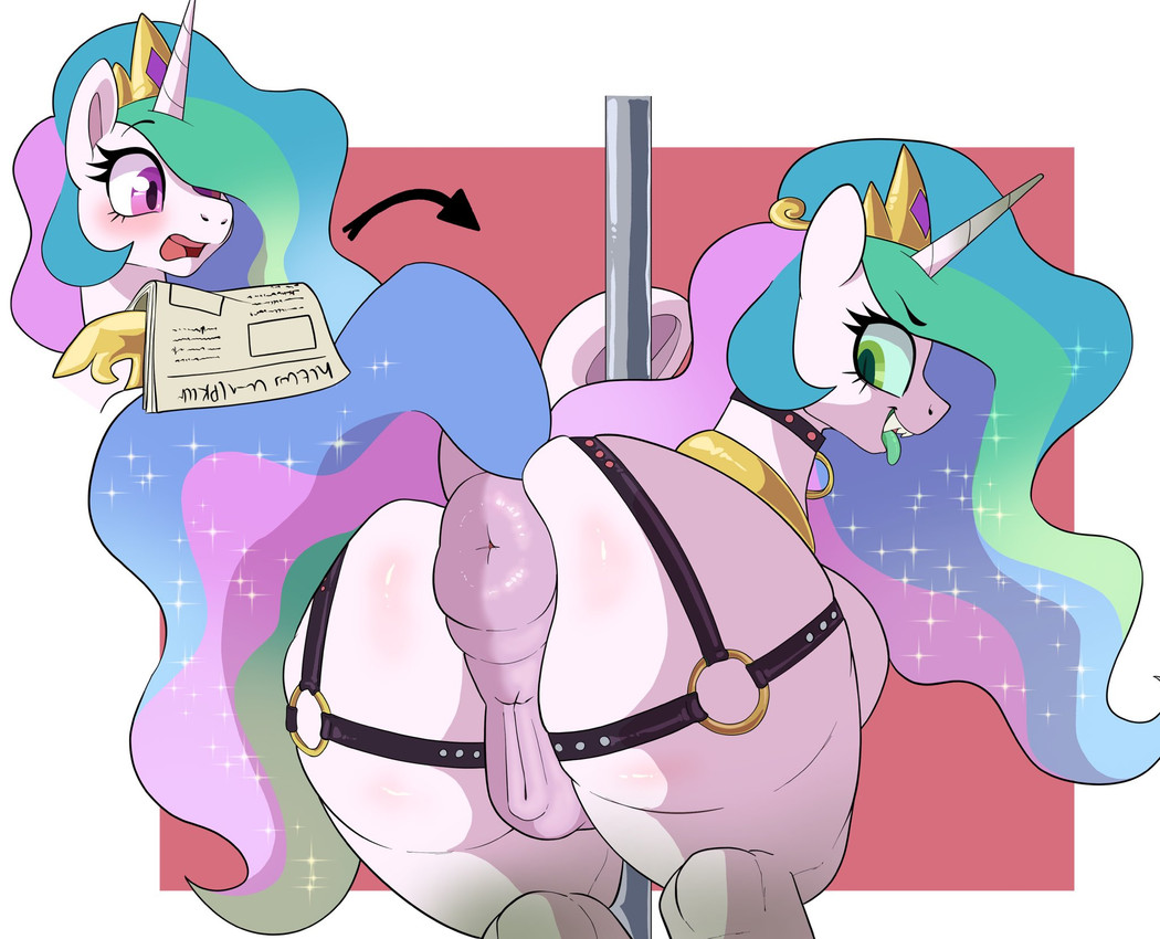 princess celestia and queen chrysalis (friendship is magic and etc) created by slimewiz