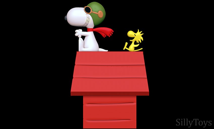 snoopy and woodstock (peanuts (comic)) created by sillytoys