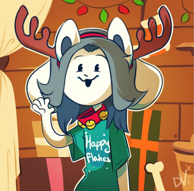 temmie (undertale (series) and etc) created by devillefort