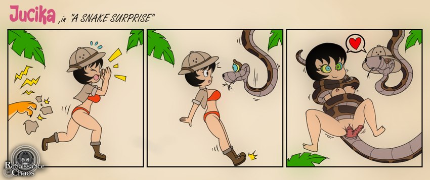 jucika and kaa (the jungle book and etc) created by renaissanceofchaos
