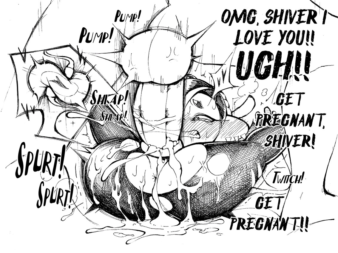 shiver (get pregnant (meme) and etc) created by abesdrawings