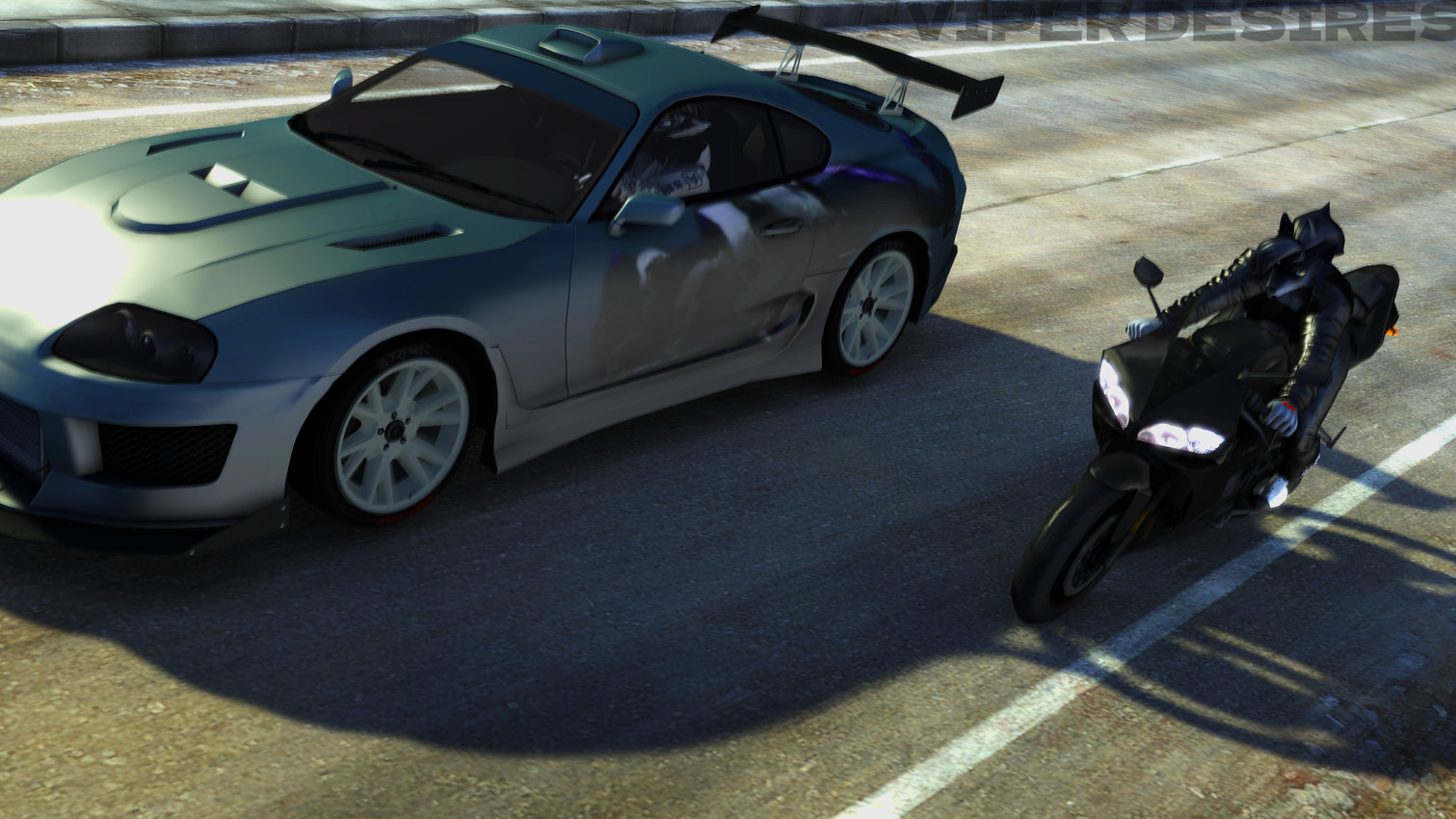 jacob and katie (toyota supra and etc) created by viper-desires