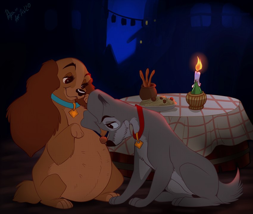 lady and tramp (lady and the tramp and etc) created by black kitty