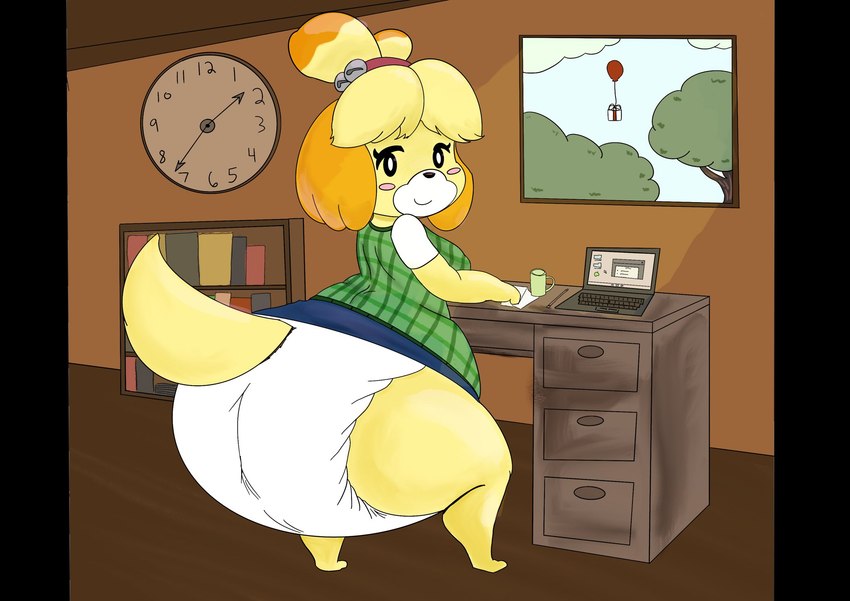 isabelle (animal crossing and etc) created by pamppusher