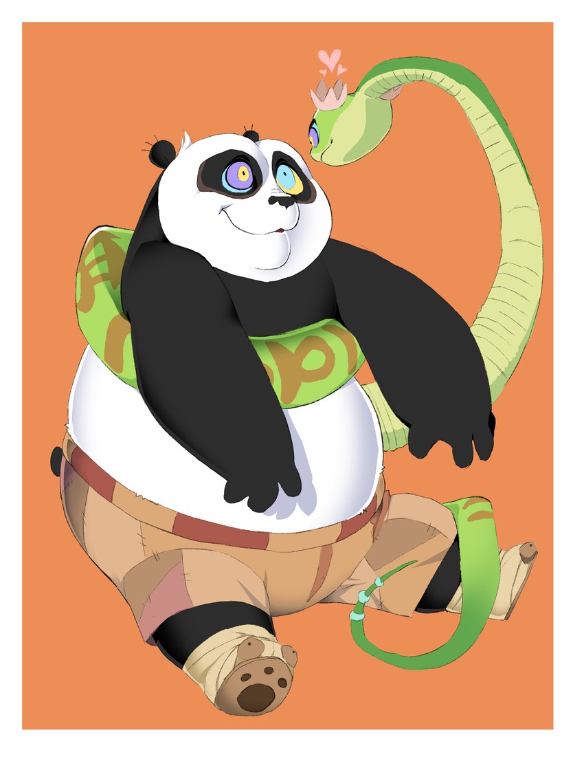 master po ping and master viper (kung fu panda and etc) created by hypnokoo