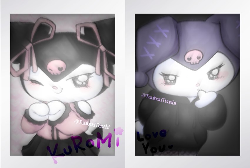 kuromi (onegai my melody and etc) created by touboutenshi