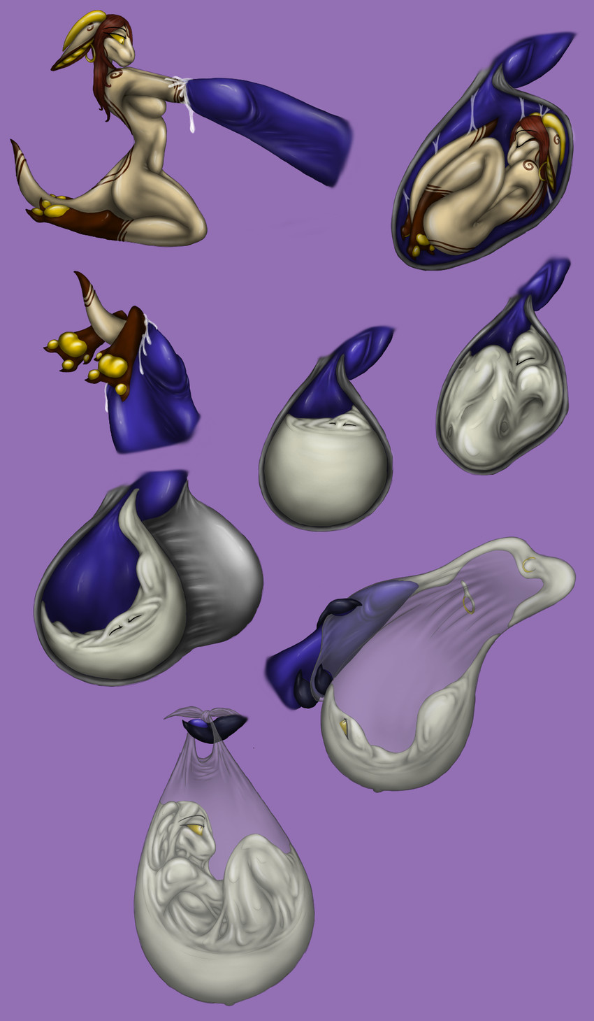 calcy and leexi (mythology) created by razor231