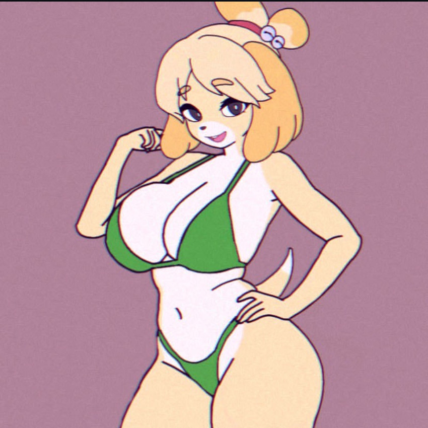 isabelle (animal crossing and etc) created by nick notice