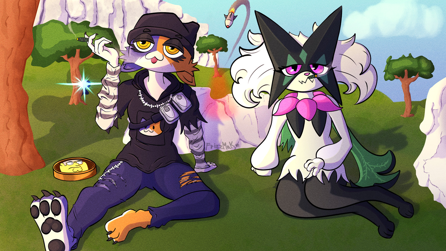 meow skulls and peter griffin (epic games and etc) created by frizzmake