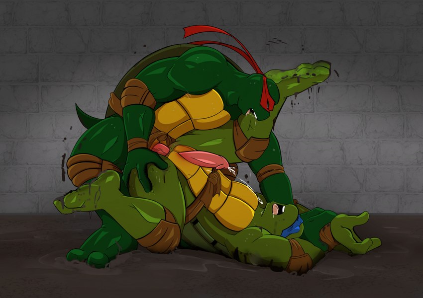 leonardo and raphael (teenage mutant ninja turtles) created by mishajeans