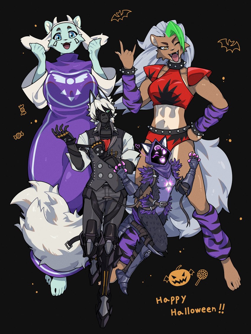 raven team leader, roxanne wolf, ruba, toriel, and von lycaon (five nights at freddy's: security breach and etc) created by nulia