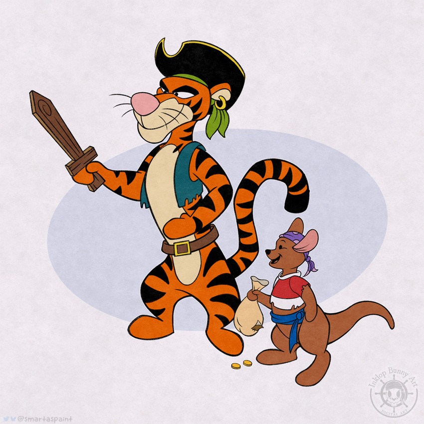roo and tigger (winnie the pooh (franchise) and etc) created by inklop