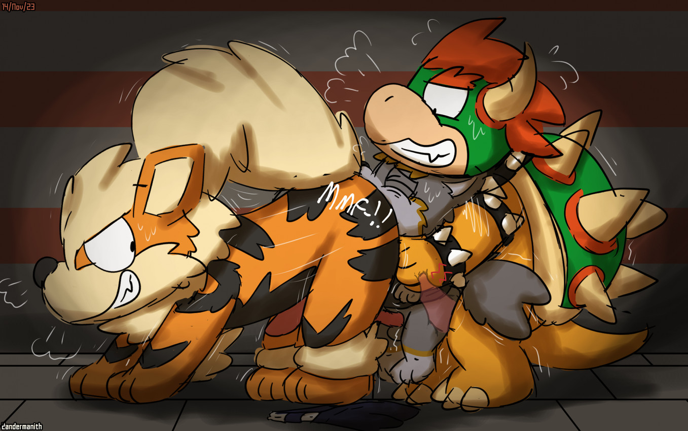 artemis and bowser (mario bros and etc) created by zandermanith