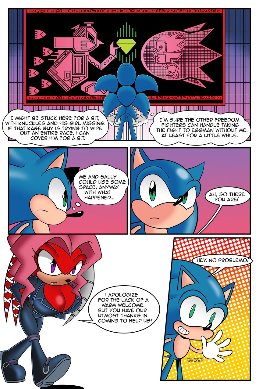 lien-da and sonic the hedgehog (sonic the hedgehog (archie) and etc) created by mobian monster