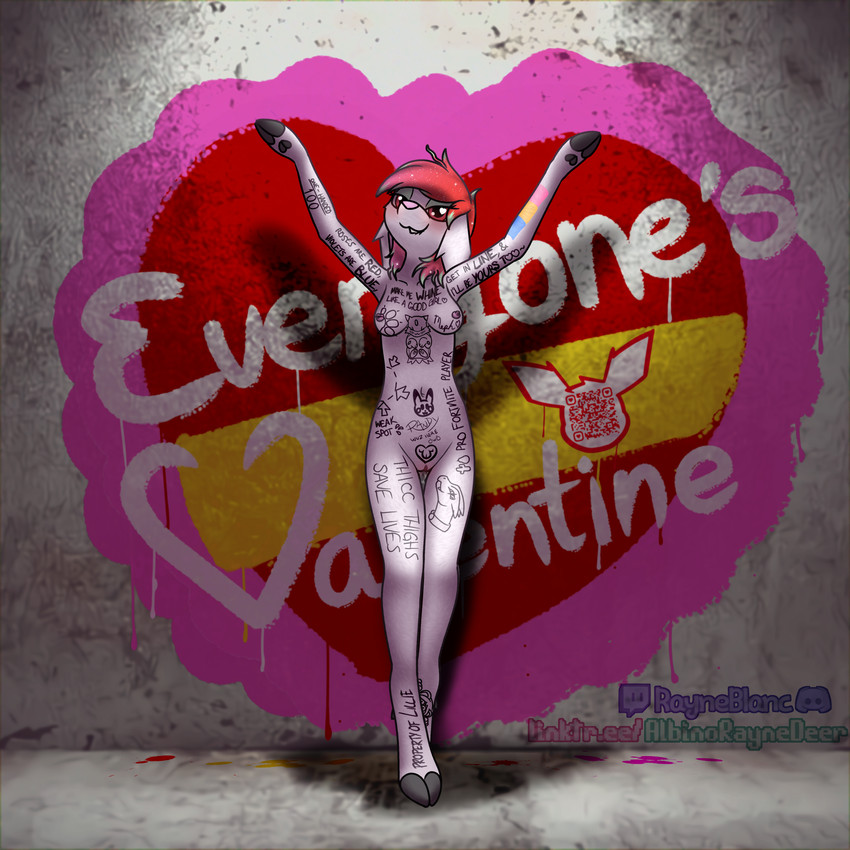 rayne blanc (valentine's day) created by albinoraynedeer
