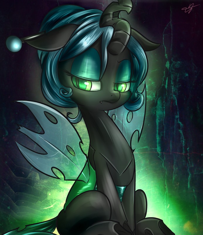 queen chrysalis (friendship is magic and etc) created by kyodashiro